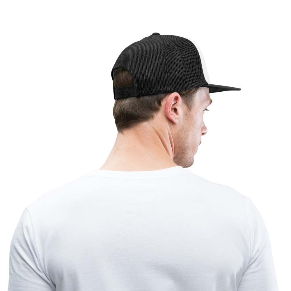 Panqa - Cotton Front Trucker - white/black
