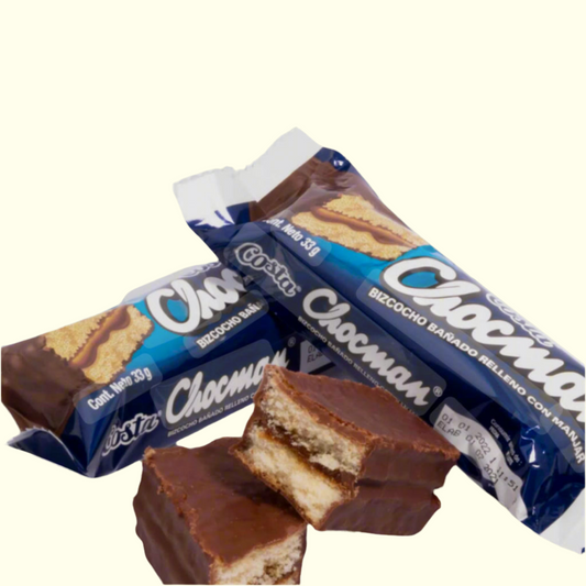 Chocman - Cake, Dulce de Leche , Chocolate 1pk Peruvian Candy